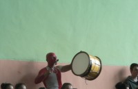 Фен боядисан като Хелбой подкрепяше ЦСКА в Казанлък / Спортни новини от Казанлък