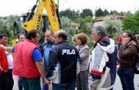 Възстановиха отнесената от реката част до Художествената гимназия / Новини от Казанлък