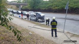 Кола се запали в движение в Казанлък / Новини от Казанлък