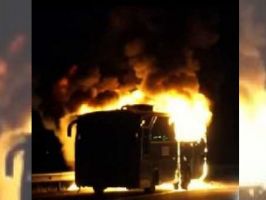 Автобус се запали край Гурково. Няма пострадали (Видео) / Новини от Казанлък