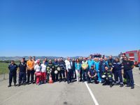 Полицаи и пожарникари участваха в учение при настъпване на тежко ПТП / Новини от Казанлък