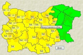 Жълт код е обявен и в Старозагорска област, очакват се обилни валежи / Новини от Казанлък