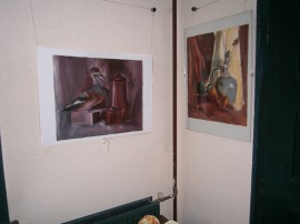 Млад казанлъшки талант откри своя изложба и дари картина на Общината