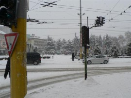 Малък Сечко  си тръгва и остави на Баба Марта снежна покривка