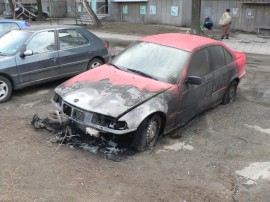 Поредния запален автомобил в Казанлък / Новини от Казанлък