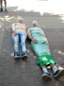 Екстравагантен флашмоб на улица “Искра“