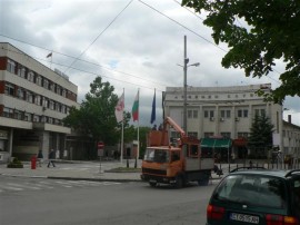 Центърът на Казанлък заприлича на строителна площадка