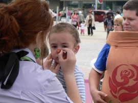 Празненства в центъра на Казанлък по случай празника на града и на детето