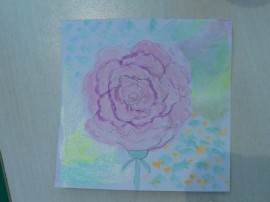 Нели Славова нарисува Роза по време на уърк шоп