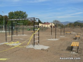 Стрийт фитнес в Казанлък изградиха от МГЕРБ