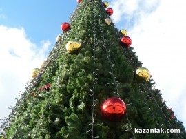  Снимки: Казанлък вече има Коледна елха