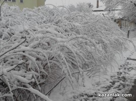 Снежната покривка в Казанлък е 8 сантиметра / Новини от Казанлък