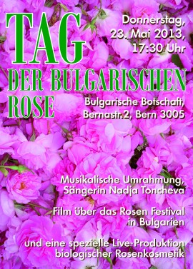 Ден на българската роза организира Българското посолство в Берн в навечерието на 24 май / Новини от Казанлък