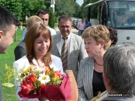 Видео: Комисар Кристалина Георгиева и екипът й посетиха Казанлък