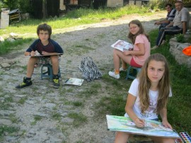  Малките художници от „Арт линия“ участваха на пленер в Боженци