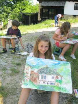  Малките художници от „Арт линия“ участваха на пленер в Боженци