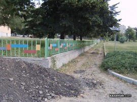 Съединение е асфалтирана, старият асфалт – оползотворен