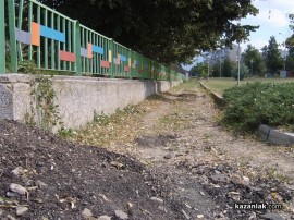 Съединение е асфалтирана, старият асфалт – оползотворен