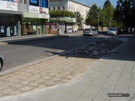 Започва благоустрояване на тротоарно пространство до Перун