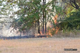 Видео: Пожар на метри от Арсенал