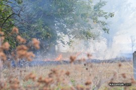 Видео: Пожар на метри от Арсенал