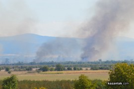 Видео и снимки: Пожар близо до Тулово