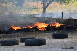Видео: Пожар на метри от Арсенал