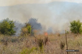 Видео и снимки: Пожар близо до Тулово