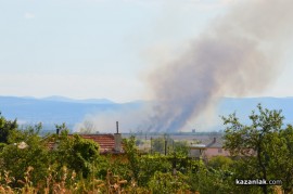 Видео и снимки: Пожар близо до Тулово
