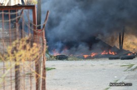Видео: Пожар на метри от Арсенал