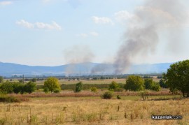 Видео и снимки: Пожар близо до Тулово