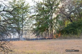 Видео: Пожар на метри от Арсенал
