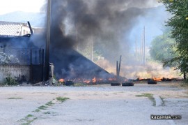 Видео: Пожар на метри от Арсенал