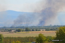Видео и снимки: Пожар близо до Тулово