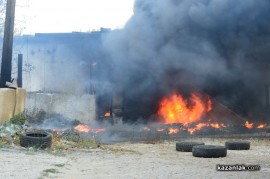 Видео: Пожар на метри от Арсенал