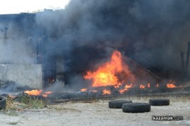 Видео: Пожар на метри от Арсенал