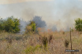 Видео и снимки: Пожар близо до Тулово