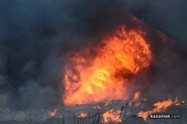 Видео: Пожар на метри от Арсенал