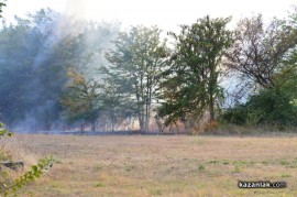 Видео: Пожар на метри от Арсенал