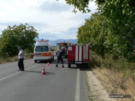 Видео: Тежка катастрофа с пострадали на метри от Казанлък