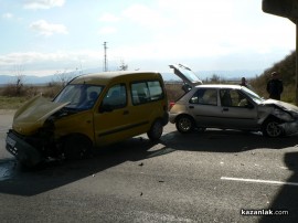 Видео: Жена е в болницата след катастрофа край Мъглиж