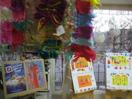 Коледни градчета от коприна в Ателието