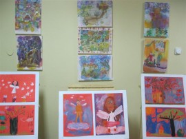 Коледни градчета от коприна в Ателието