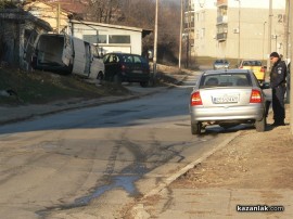 Пиян шофьор катастрофира в Източното преди малко