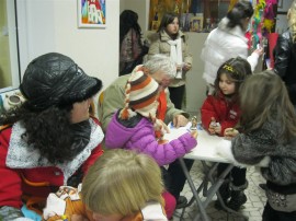 Коледни градчета от коприна в Ателието