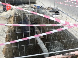 От В и К започнаха ремонт на част от водопровода в центъра