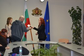 МОС-Казанлък спечели приза на 2013 година за своята инициатива по случай Деня на народните будители
