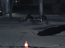 Инцидент с мотор събра на едно място линейка, пожарна и полицейски коли