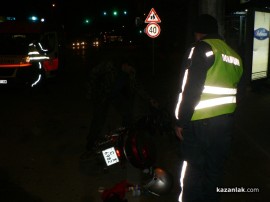 Инцидент с мотор събра на едно място линейка, пожарна и полицейски коли