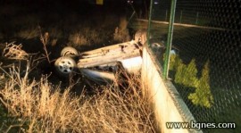 Пиян бургазлия се преобърна  до  Тулово тази нощ